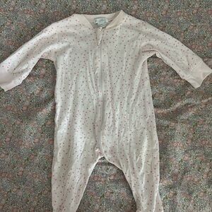 Kissy Kissy Pink Heart Baby Onesie